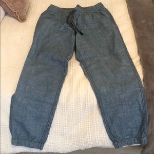 J. Crew point sur pants in jean.